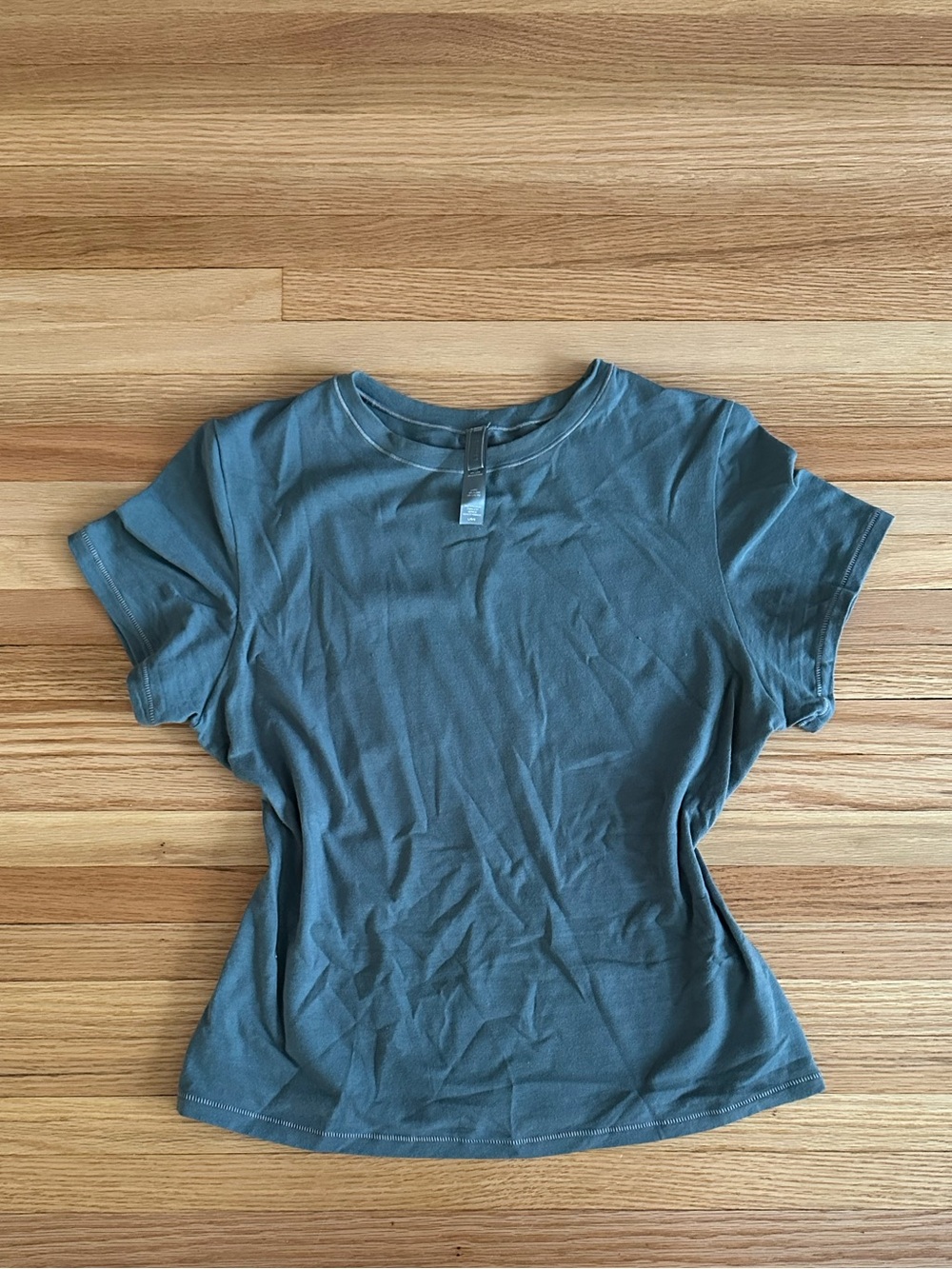 Skims Cotton Jersey Short Sleeve Tee- Kyanite